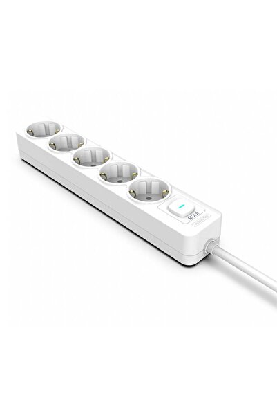 Inca IPW-44GB3 5 port Akım Korumalı Led Tuşlu Priz 3M - Beyaz