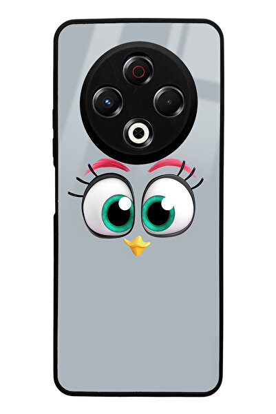 Spoyi Tecno Spark 30 Grey Angry Birds Design Glossy Phone Case Compatible