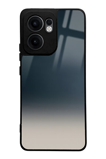 Spoyi Oppo Reno 13F Compatible Blue Gradient Design Glossy Phone Case