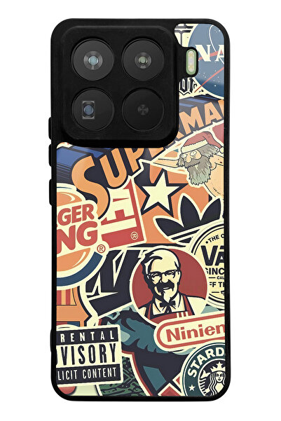 Spoyi Xiaomi Mi 15 Pro Compatible Retro Brand Design Glossy Phone Case