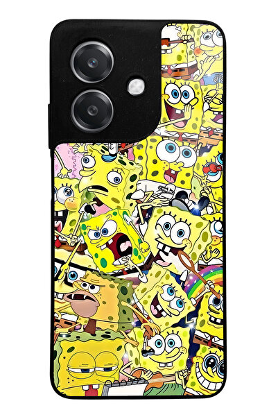 Spoyi Oppo A3 Compatible Spongebob Design Glossy Phone Case