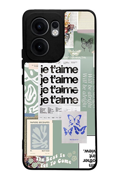 Spoyi Compatible Oppo Reno 13F Je t'Aime Designed Glossy Phone Case