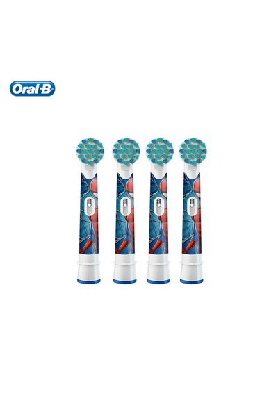 Choice5 4 رؤوس فرشاة أسنان بديلة للأطفال من أورال بي بتصميم سبايدرمان، EB10 ن...