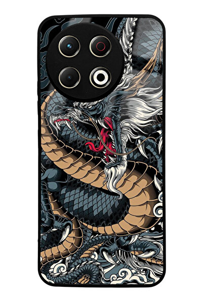 Spoyi Tecno Spark 30 Pro Dragon Design Glossy Phone Case