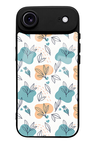 Spoyi iPhone 17 Air Mini Glossy Phone Case with Leaves Design Compatible