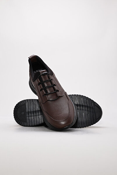 Ayakkabıhane Inside and Outside Genuine Leather Brown Men's Casual Daily Shoes Ah08628131174