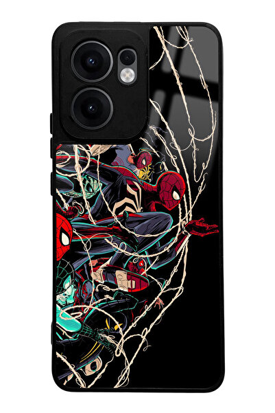 Spoyi Oppo Reno 13F Spider Earth Design Glossy Phone Case Compatible