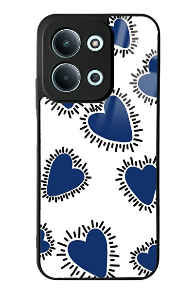 Spoyi جراب هاتف Xiaomi Redmi 15C 4G بتصميم قلب أزرق لامع متوافق