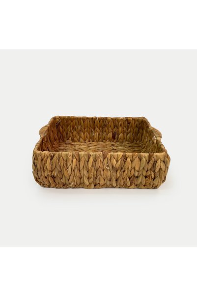 CasaLinda Natural Wicker Square Serving/Organizing Basket – 3 Different Sizes - Sold Individually