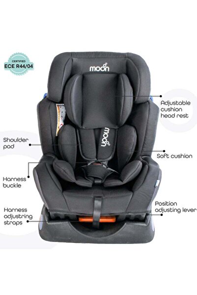Moon Hefty Convertible Baby Car Seat Group 0/1/2 (0–25kg) – Ash Grey