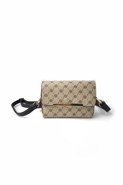 Ecrou ARM-381 Noktalı Deri Çanta Vizon