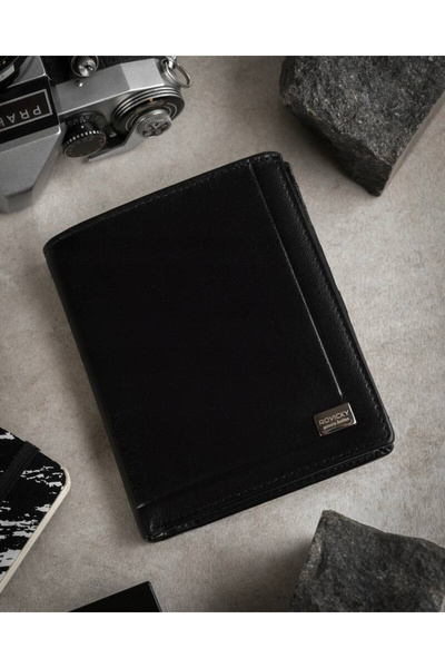 Other Men's leather wallet in vertical orientation - Rovicky