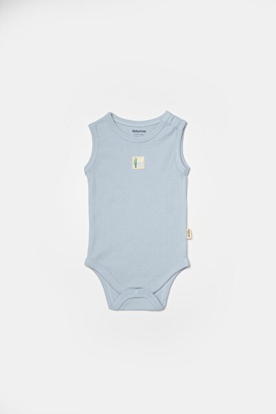 BabyCosy Baby Boy Snap Fastener 2-Piece Undershirt Badi 3-24 Months Blue