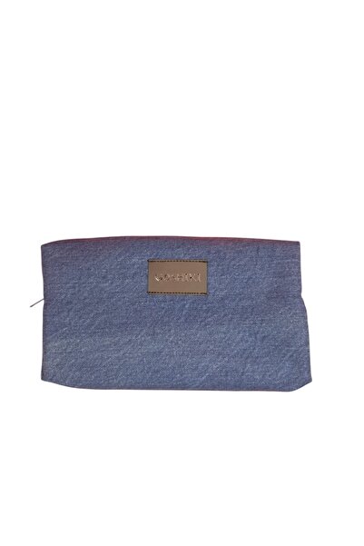 Goshıkı Hikari - Light Blue Denim Makeup Bag / Makeup Organizer
