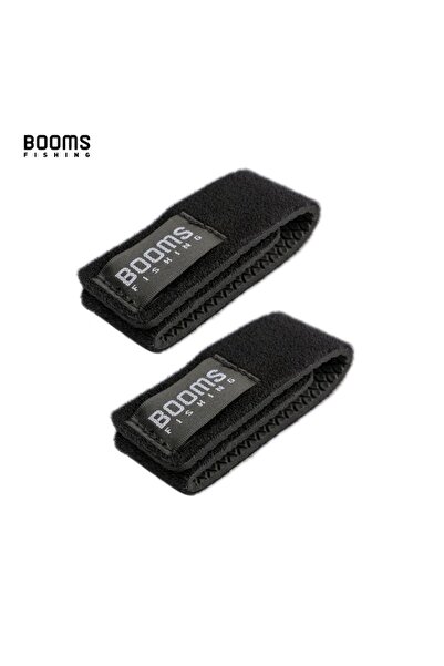 Choice حامل قضيب صيد أسود من قطعتين من Booms Fishing RS3 مع حزام وربطة قضيب و...