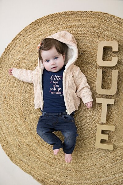 Dirkje Cardigan tricotat, imblanit, Sherpa