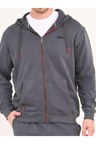 Lee Cooper Men's sweatshirt with zipper and logo details