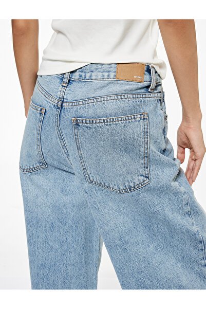 Koton Бавовняні зручні джинси з кишенями на ґудзиках - Balloon Fit Jeans