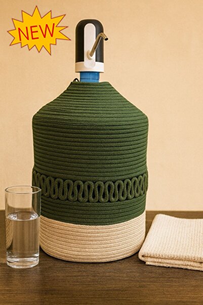 MaVaux Husă elegantă pentru sticlă cu aspect de paie de iută, husă pentru sti...