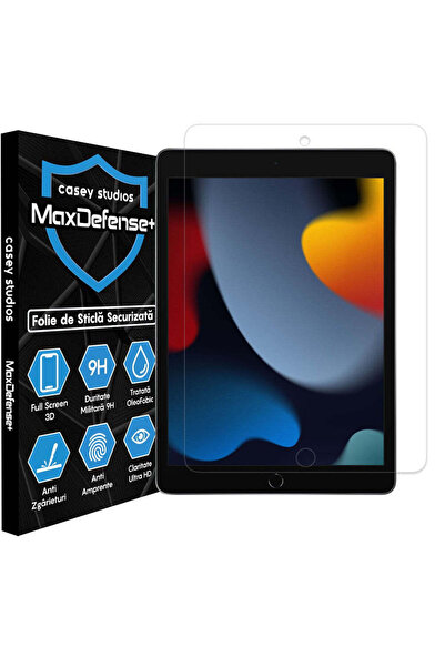 Casey Studios Folie Sticla iPad 9/8/7 (2021/2020/2019), Full Cover 3D, Ultra ...