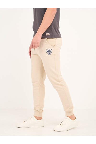 Timeout Men's long sports pants in uniform color with logo details