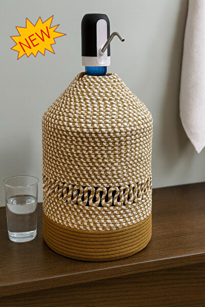 MaVaux Шикарний чохол для каністри з джутовим плетінням, чохол для каністри з візерунком