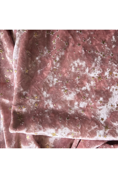 Choice 113 جرام 50 سم × 50 سم وردي 50 × 50 سم قماش برونزي مخملي ذهبي على شكل ...