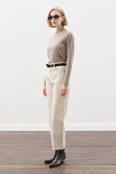 Manuka Straight Ankle Jean Pantolon Bej