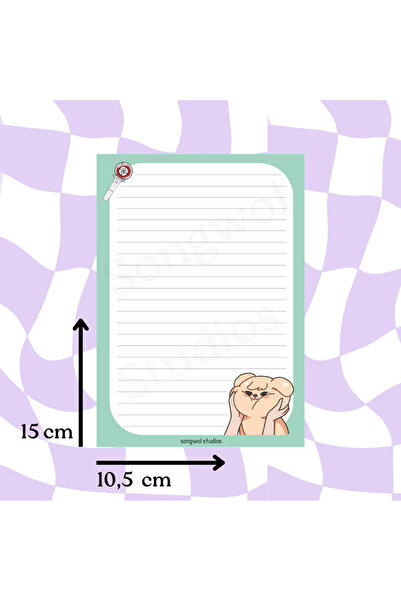 Songwol Studios Stray Kids Skzoo Puppym Seungmin blok za beleške, notepad, sv...