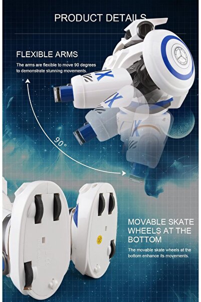 JJRC R1 Defender Remote Control Combat Robot Toy (Blue)