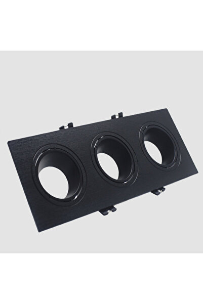 TM A rectangular, anti-glare, black, three-piece spotlight frame measuring 26cm x 9cm creates a beautiful impression and appearance.