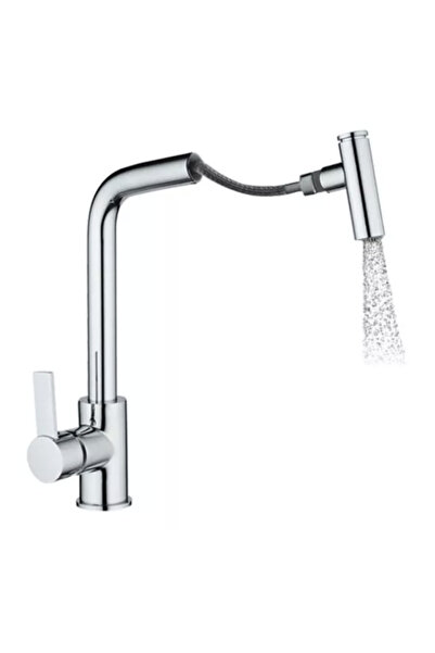 MegaVitrin Venezia Quantum Mix Spiral Kitchen Faucet Chrome 23 cm Spout 5 Years Warranty