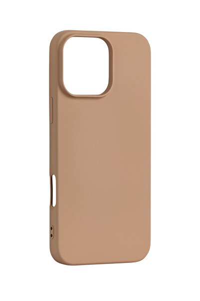 JACK AKSESUAR iPhone 16 Pro Max Compatible Velvet Covered Cappy Silicone Impact Resistant Phone Case