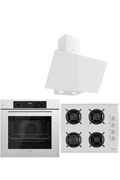 Ferre WHITE PLUS SERİSİ 3LÜ CAM ANKASTRE SET (QBL63CB-1140B-D078)