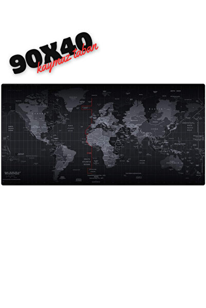 Sarftech 90x40 XL Kaymaz Taban Speed Yüzey Gaming Oyuncu Mousepad Su Geçirmez...