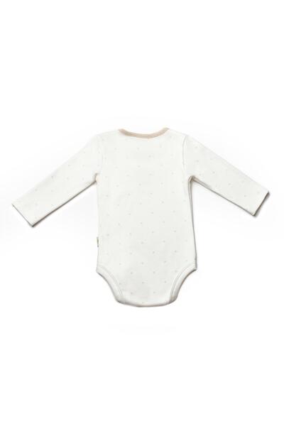 BabyCosy Baby Snap Fastener 2-Piece Long Sleeve Bodysuit 3-24 Months Ecru