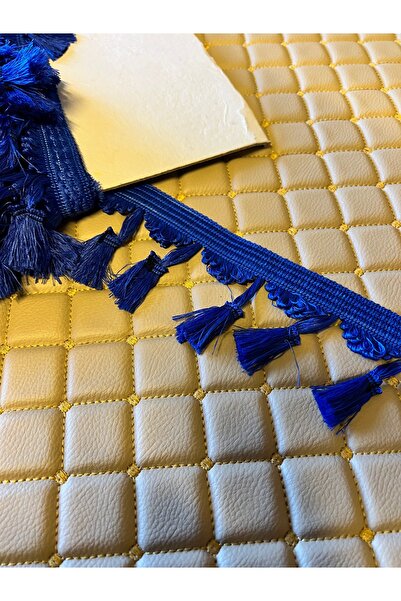 Karadeniztırmarket شرابة زخرفية زرقاء بطول 5 أمتار