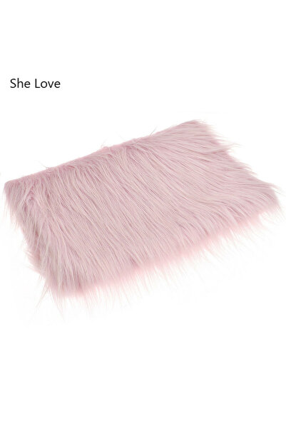 Choice 40x50 سم SW402142-PINK Chzimade 40x50 سم نسيج فرو صناعي ناعم مخملي ملا...
