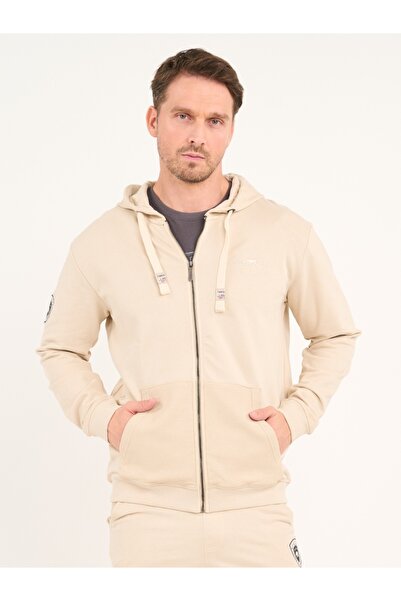 Timeout Men's sweatshirt with zipper and logo details