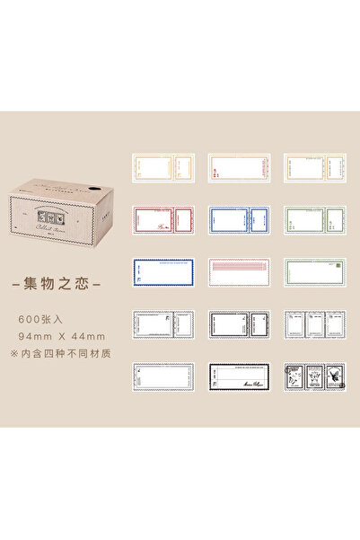 Choice3 F Yoofun 600 Sheets Retro Material Paper Border Memo Pad Set Collage ...