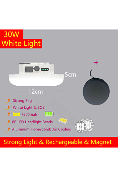 Choice UB-W30W Remote Control Rechargeable LED Magnet Camping Lantern 13500mAh Powerful Portable Flashlight