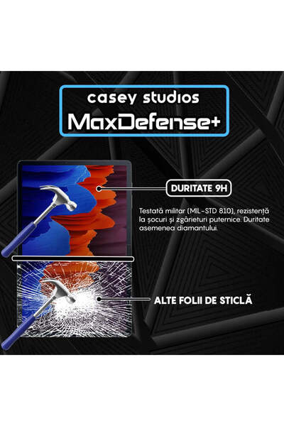 Casey Studios Folie Samsung Galaxy Tab S7 Lite 11, Full Cover, HD, Anti Zgarieturi, Anti Socuri, Transparenta