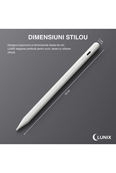 Lunix LUNIX® universal Stylus Pen, compatible with iPad, Android and Windows, Anti-Lag, Fast Charge USB-C