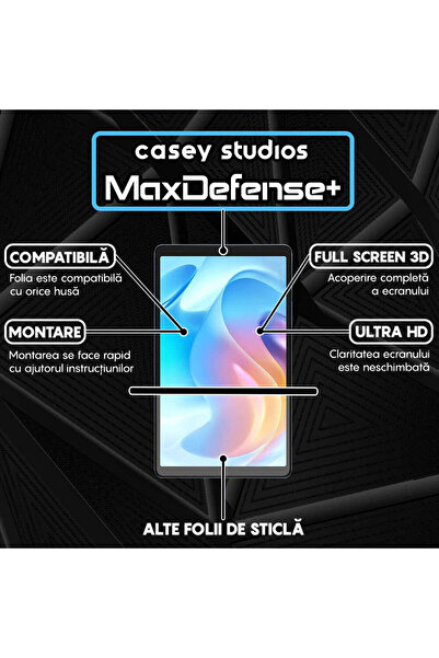 Casey Studios Folie Realme Pad Mini, Full Cover, Ultra HD, Anti Zgarieturi, Anti Socuri, Transparenta