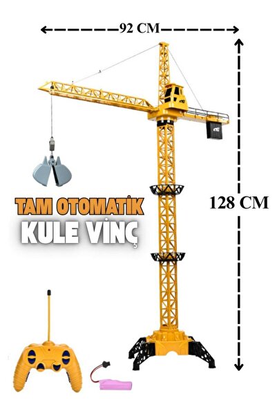 Tıfıl Toys Dev Boy Uzaktan Kumandalı Oyuncak Kule Vinç 128 CM