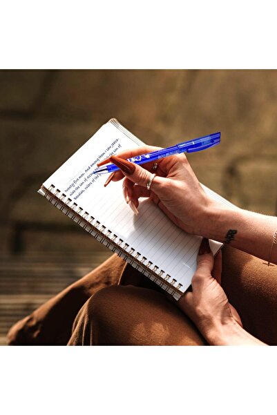 zola Set of 12 write-erase pens and 20 refills, writing thickness 0.5 mm, blue