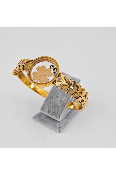 stainless steell Çelik Yapraklı Çeyreklik Bileklik