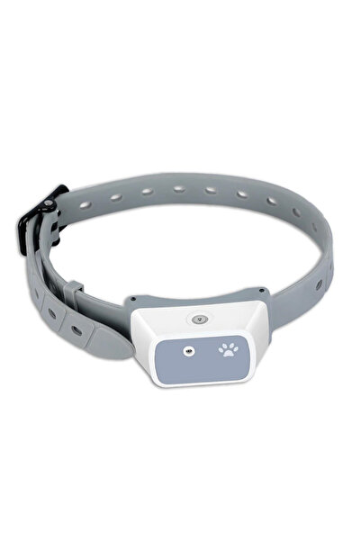 ambrasmart Guler Anti-latrat pentru Dresaj, Reincarcabil, Rezistent la Apa, Pentru animale de companie, Gri