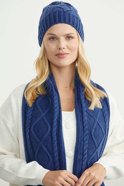 Sementa Knitted Beanie - Indigo