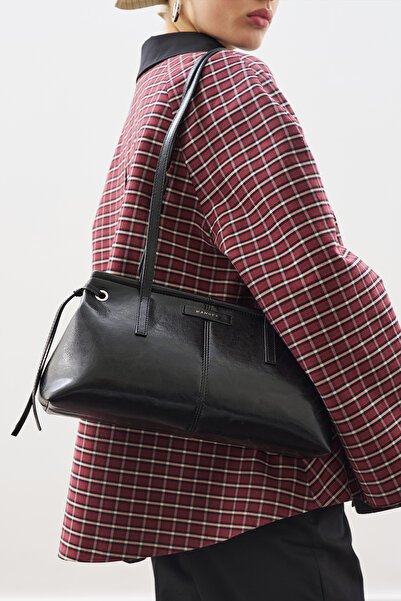 Manuka ŞERİT DETAYLI ÇANTA SİYAH